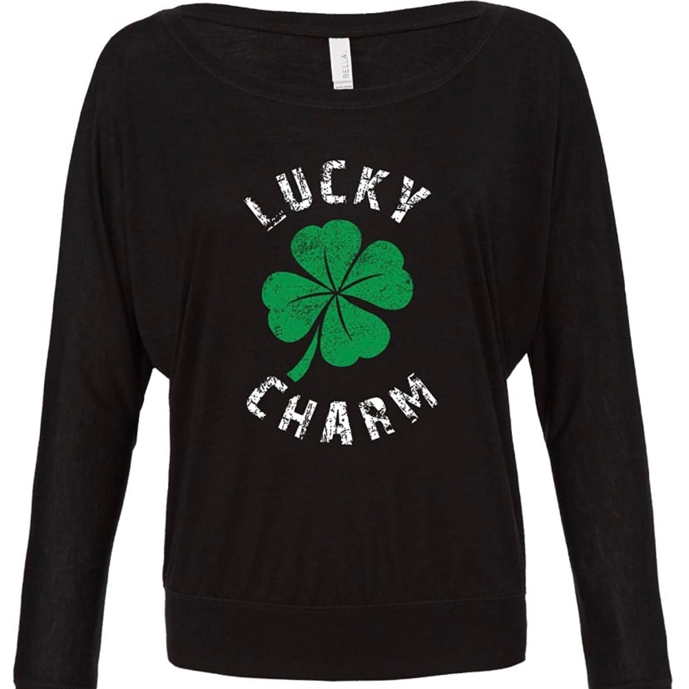 Bella Lucky Charm 🍀 Off the Shoulder shirt NEW